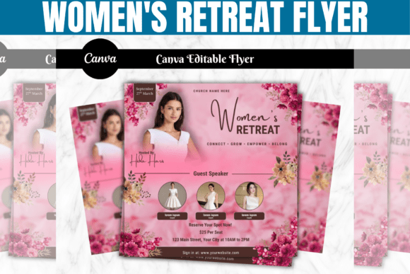 Download Women's Retreat Flyer, Conference Flyer - Premium Bundle