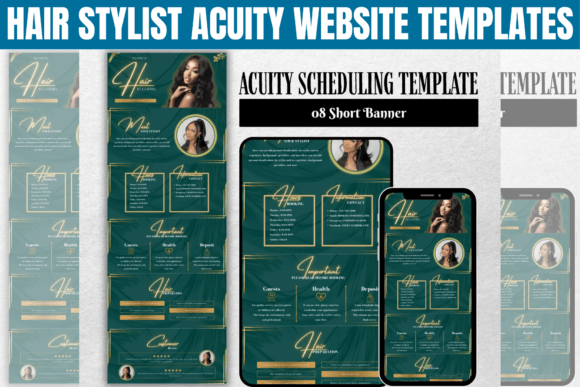 Download Hair Stylist Acuity Website Templates - Premium Resources