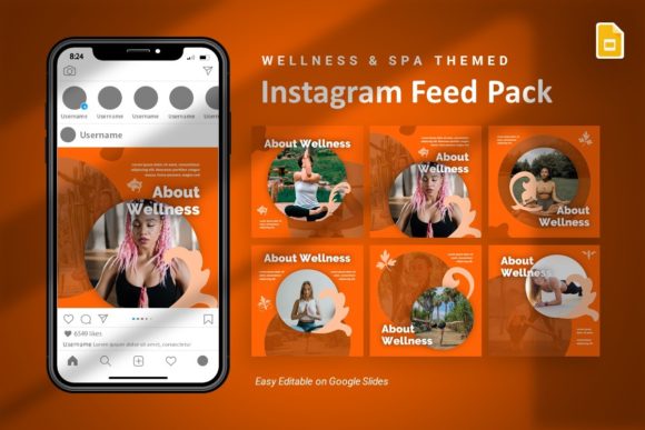 Download Instagram Feed - Wellness Google Slides - Instagram feed Collection